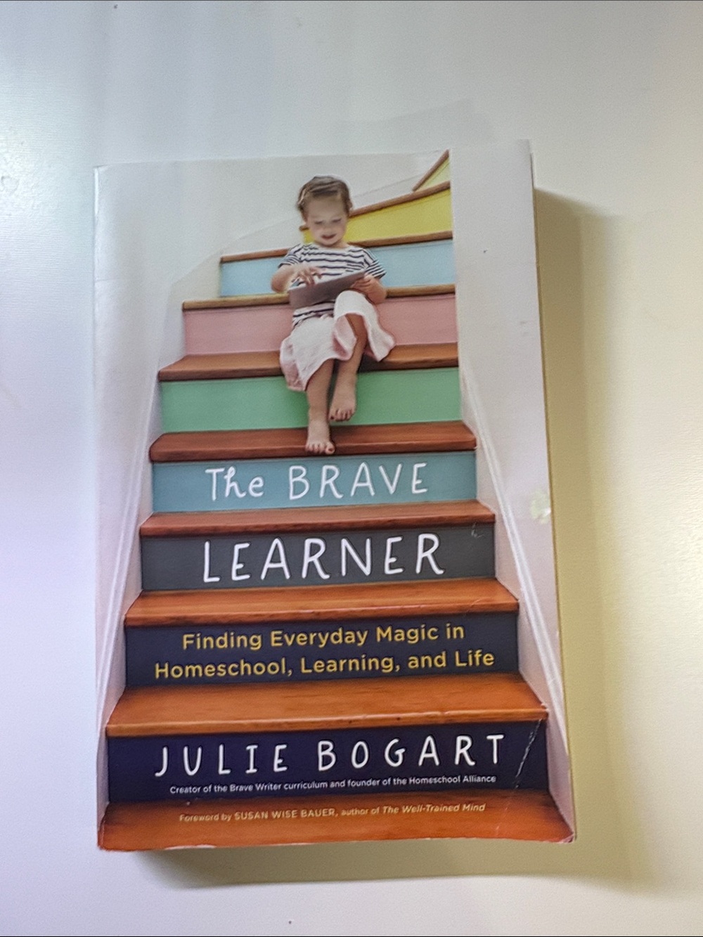The Brave Learner by Julie Bogart - Colorful Staircase Cover